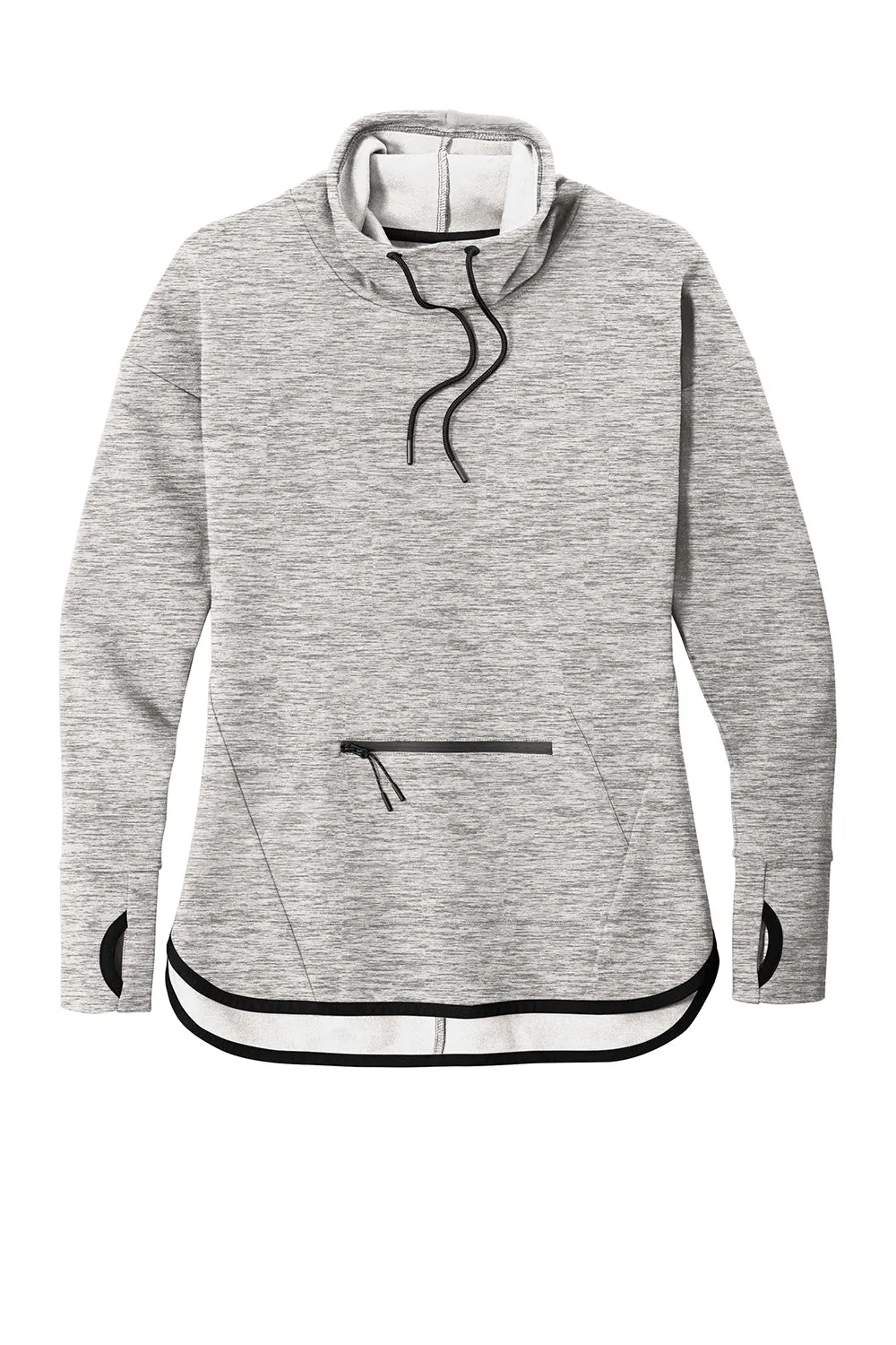Sport-Tek Damen Triumph Fleece Kapuzenpullover mit Tasche - Heather Grau