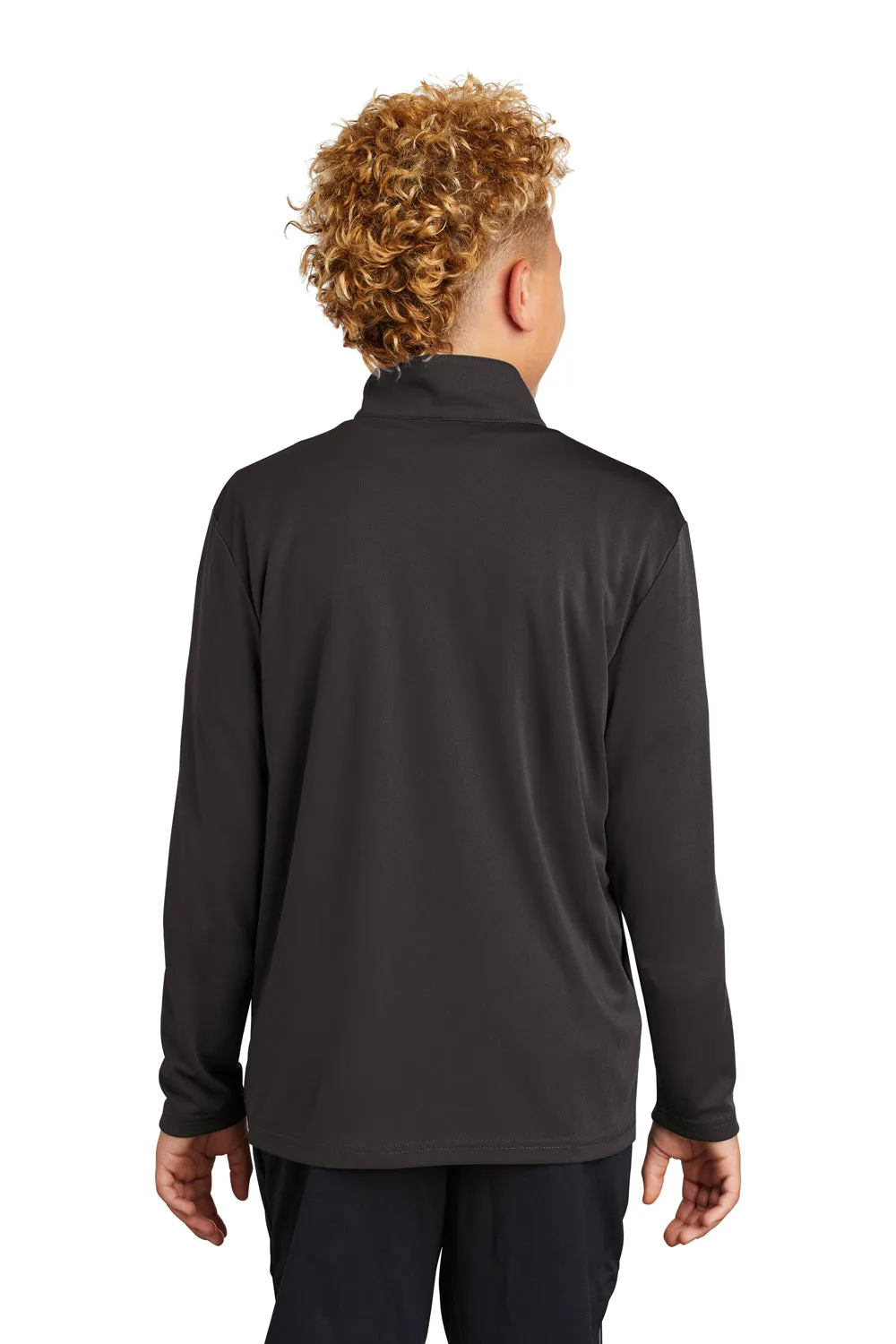 Sport-Tek Jugend Competitor Feuchtigkeitstransportierendes 1/4-Zip Sweatshirt - Eisengrau