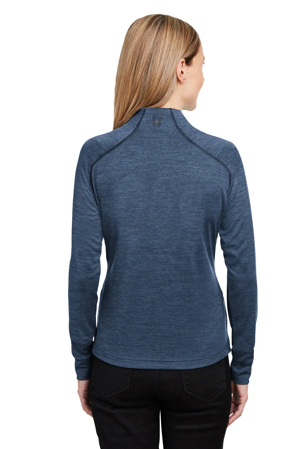 Spyder Damen Mission 1/4-Zip Sweatshirt mit Taschen - Frontier Blue