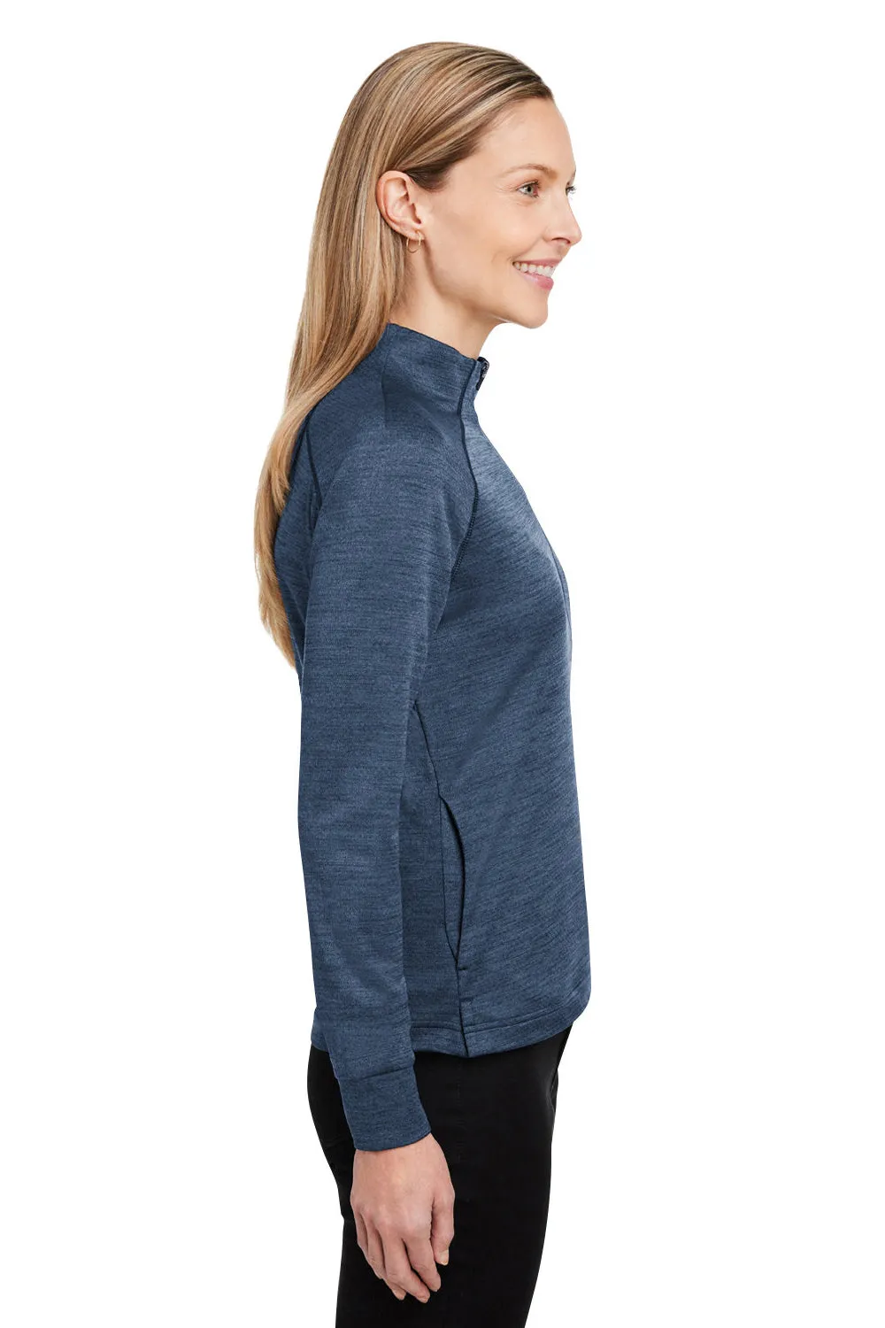 Spyder Damen Mission 1/4-Zip Sweatshirt mit Taschen - Frontier Blue