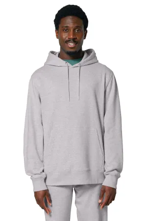 Stanley/Stella Mens Cruiser 2.0 Hooded Sweatshirt Hoodie w/ Pouch Pocket - Heather Cool Grey