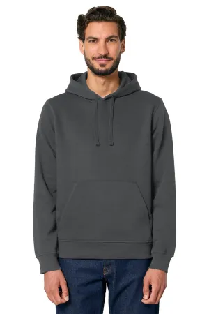 Stanley/Stella Mens Drummer 2.0 Hooded Sweatshirt Hoodie w/ Pouch Pocket - Anthracite Grey
