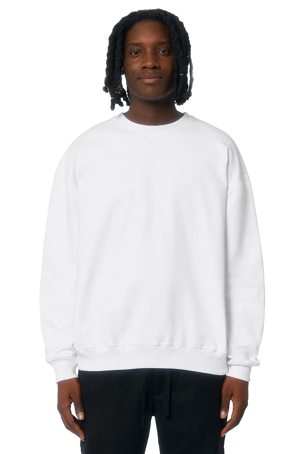 Stanley/Stella Herren Ledger Dry Crewneck Sweatshirt - Weiß