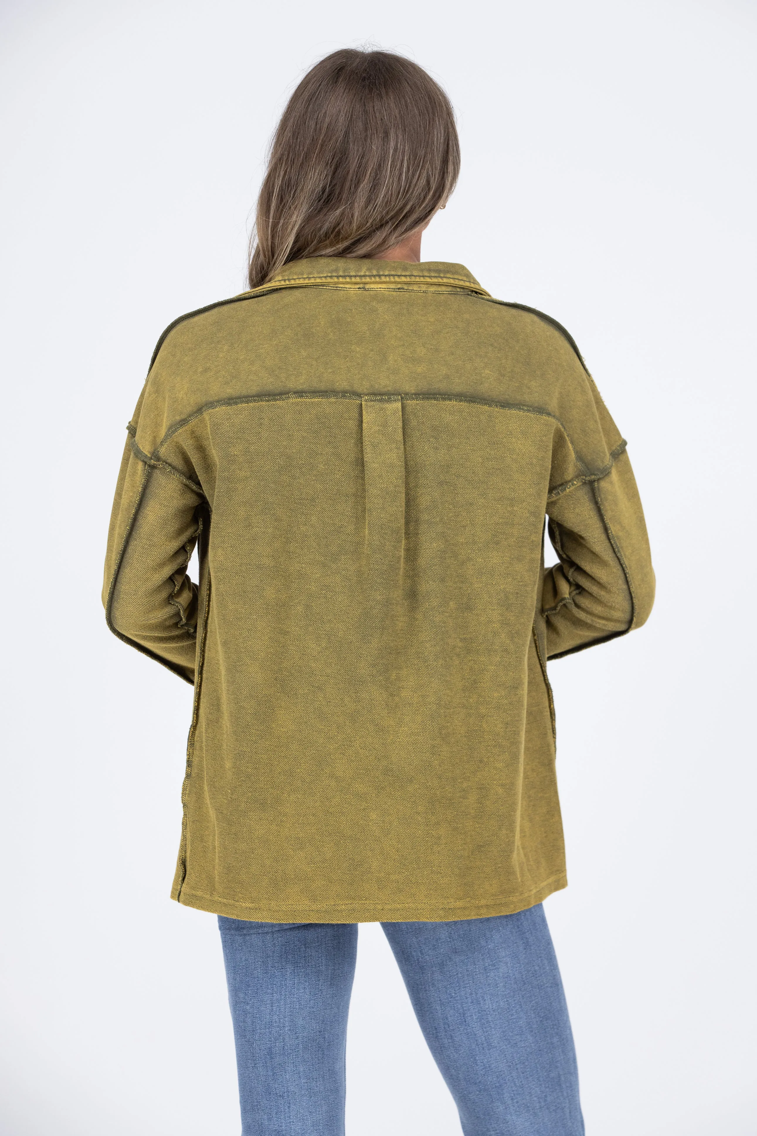 Super Stunner Damen French Terry Shacket