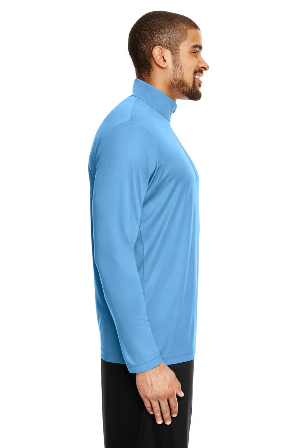 Team 365 Herren Zone Performance Feuchtigkeitstransportierendes 1/4-Zip Sweatshirt - Hellblau
