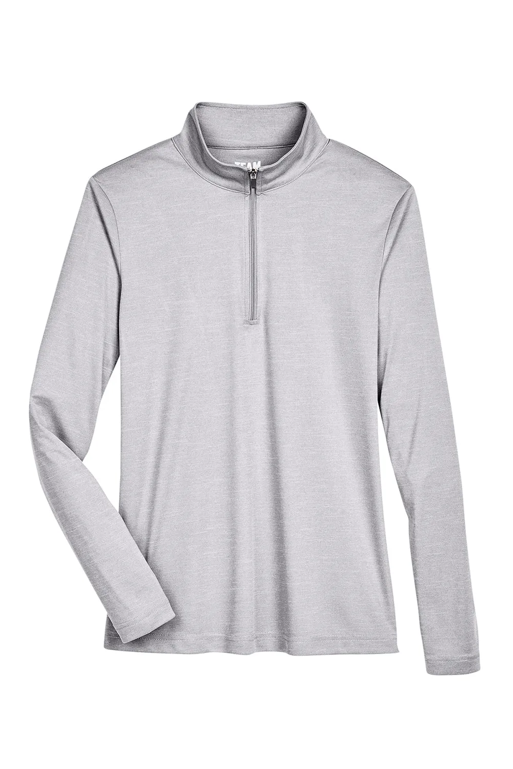 Team 365 Damen Zone Sonic Performance Feuchtigkeitstransportierendes 1/4-Zip Sweatshirt - Heather Grey