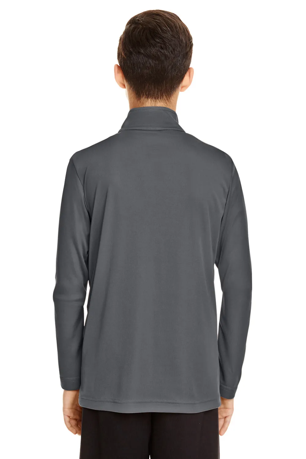 Team 365 Youth Zone Performance Feuchtigkeitstransportierendes 1/4-Zip Sweatshirt - Graugrau