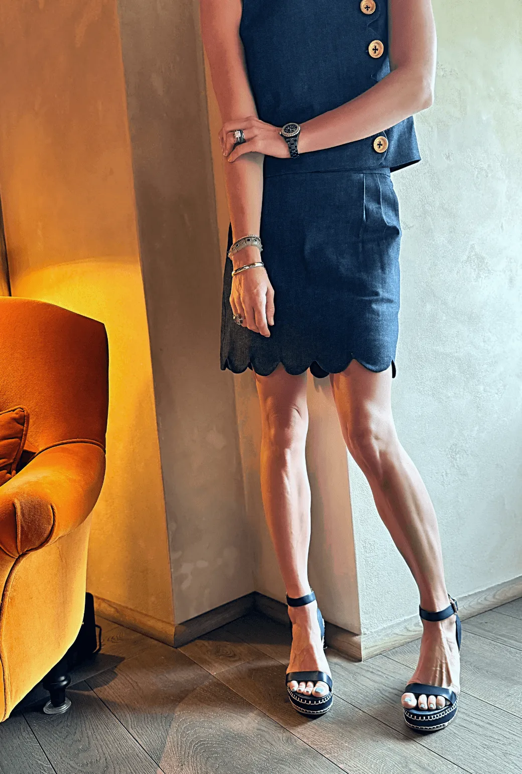 Die Scallop Mini - Indigo