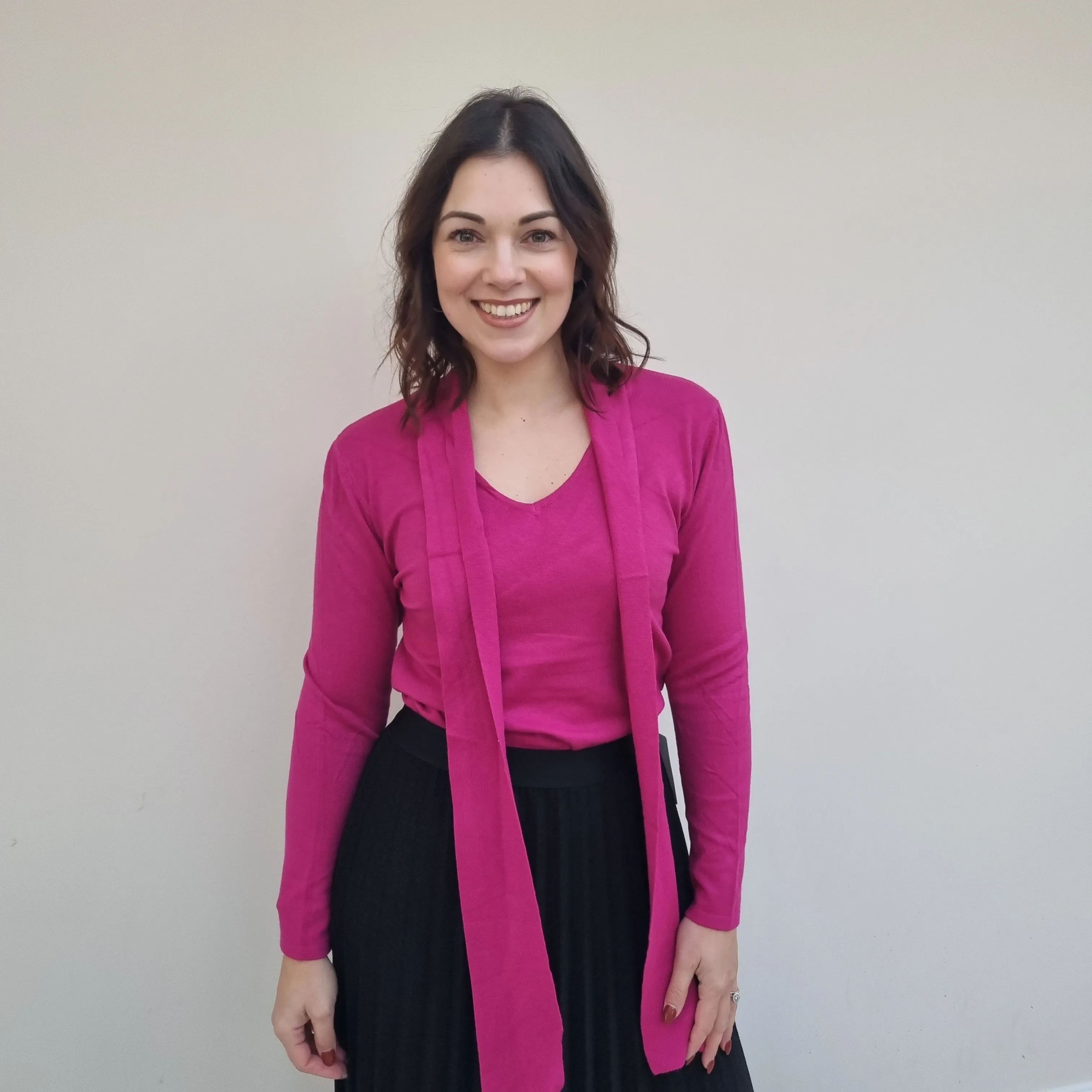 Pullover mit Krawattenkragen