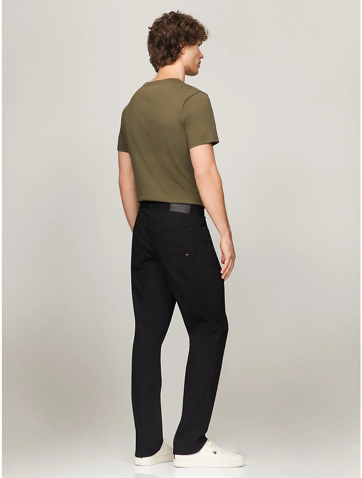 Tommy Hilfiger Herren Jeans Schwarz Gerade Passform