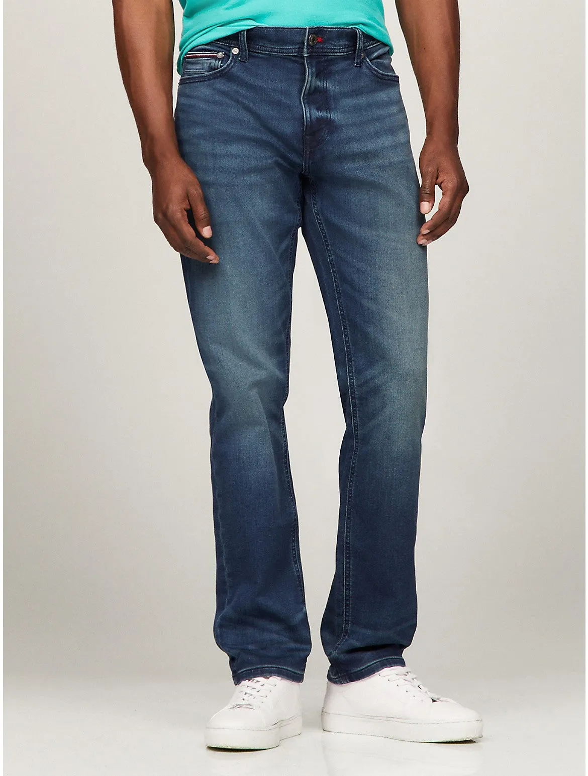 Tommy Hilfiger Herren Denton Straight Fit Jeans in Dunkelblau