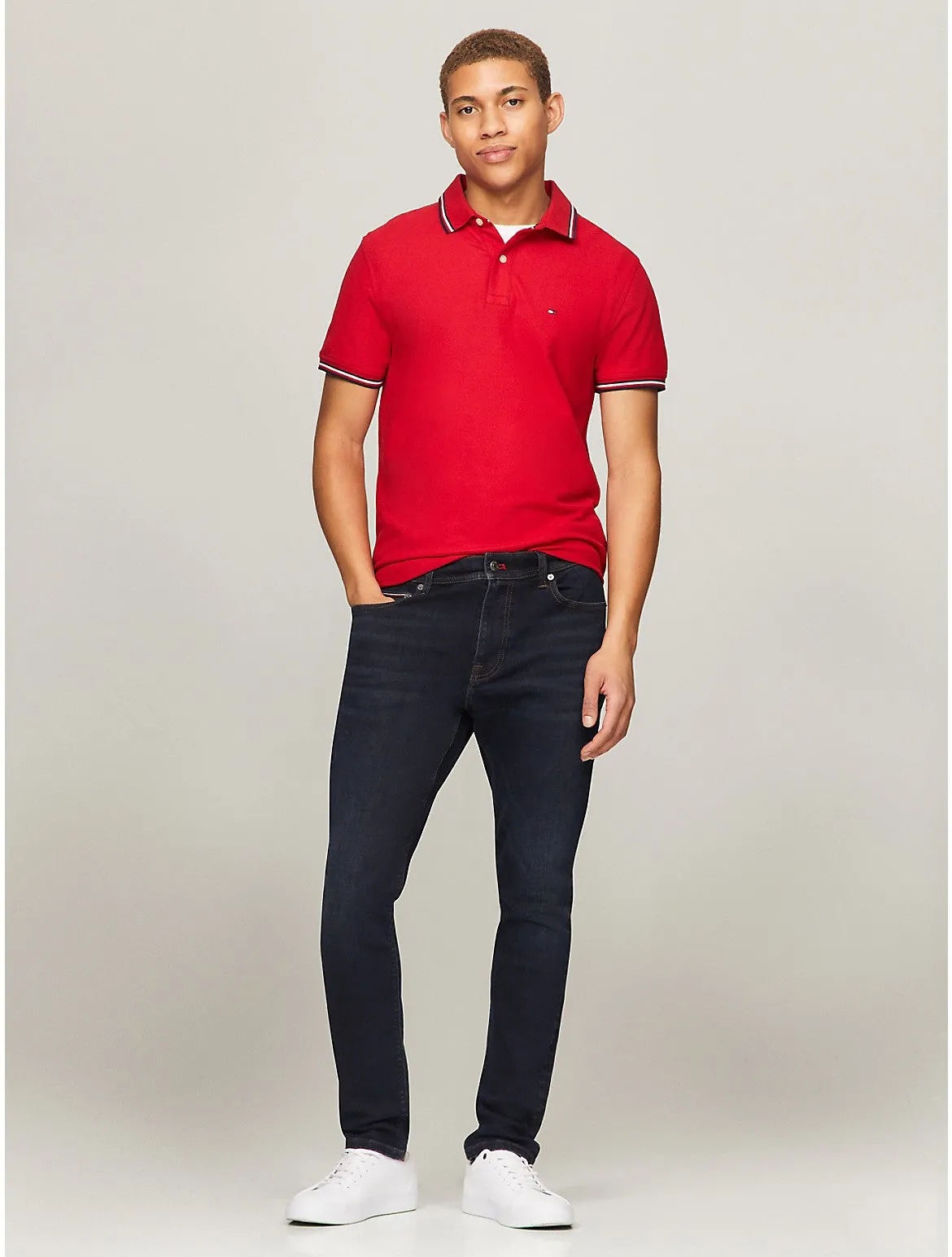Tommy Hilfiger Herren Skinny Fit Jeans in Indigo-Waschung