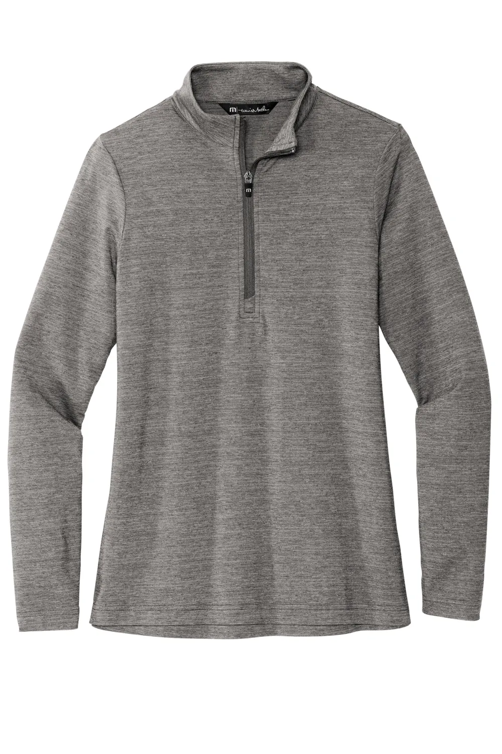 TravisMathew Damen Crestview 1/4-Zip Sweatshirt - Heather Grau