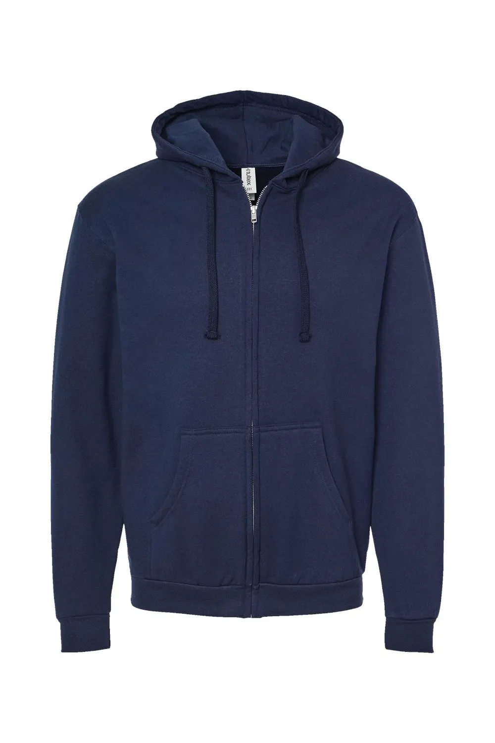 Tultex Herren Kapuzenpullover mit Reißverschluss und Taschen - Marineblau