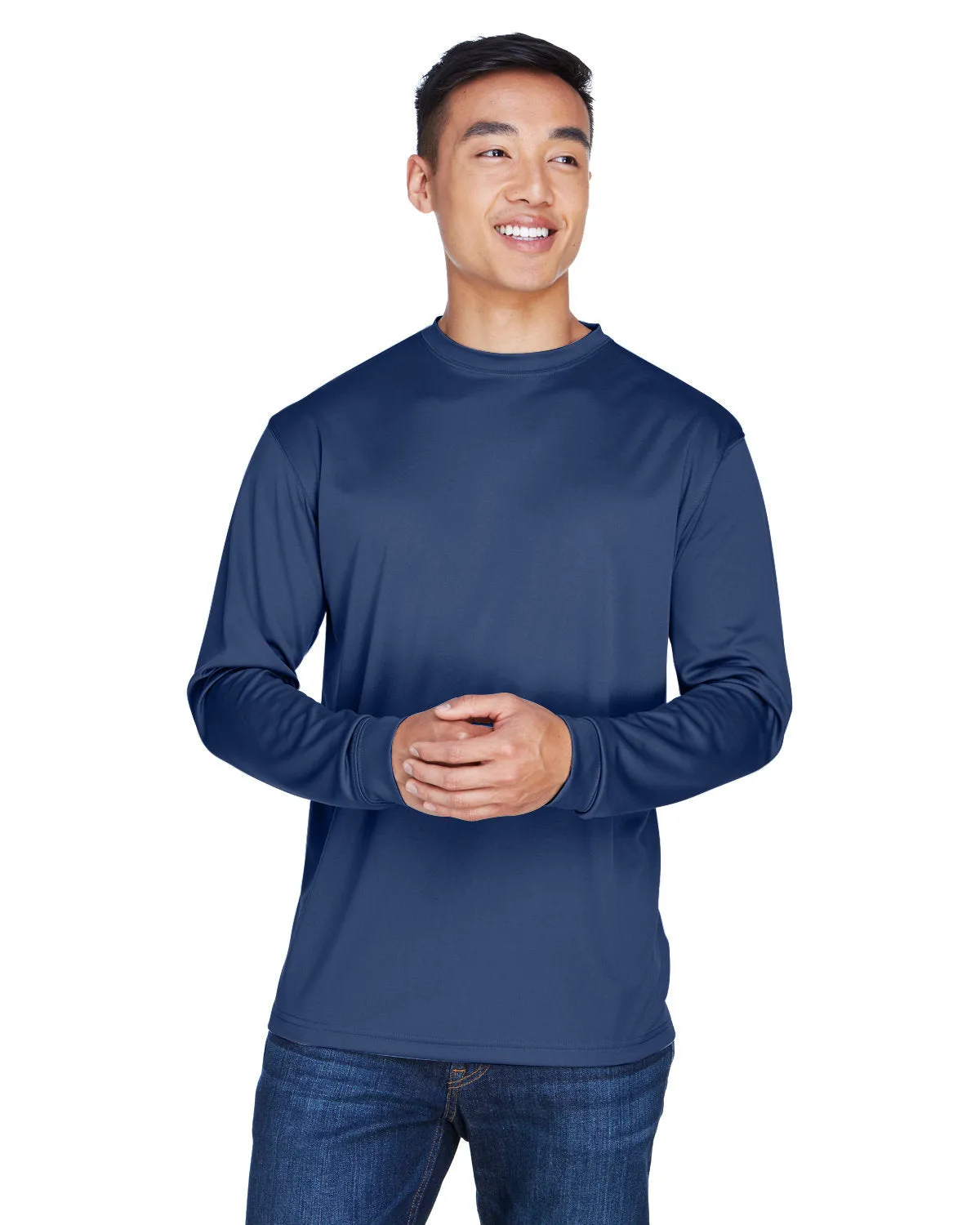 UltraClub 8401 Sport Langarm-Shirt für Erwachsene - Kühl & Trocken