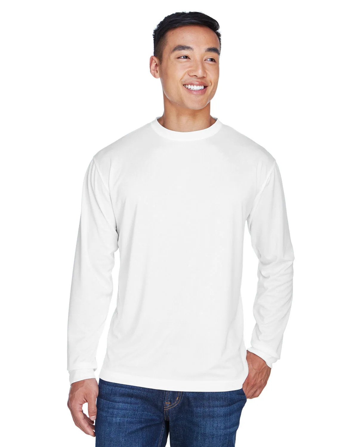 UltraClub 8401 Sport Langarm-Shirt für Erwachsene - Kühl & Trocken