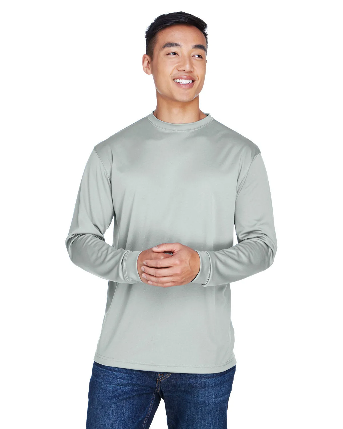 UltraClub 8401 Sport Langarm-Shirt für Erwachsene - Kühl & Trocken