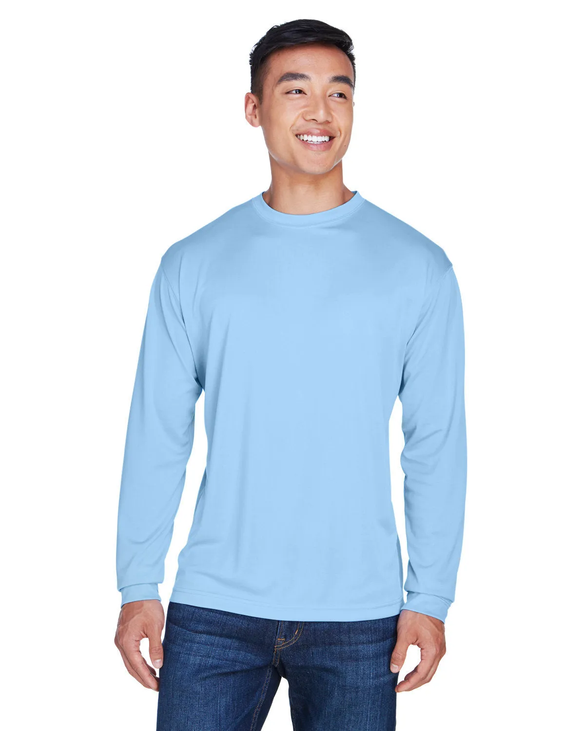 UltraClub 8401 Sport Langarm-Shirt für Erwachsene - Kühl & Trocken