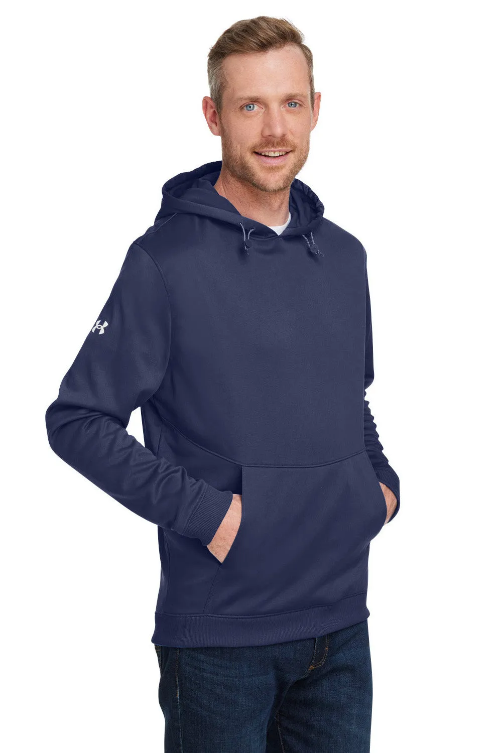 Under Armour Herren Storm Armourfleece wasserabweisender Kapuzenpullover mit Kangaroo-Tasche - Mitternachtsmarineblau