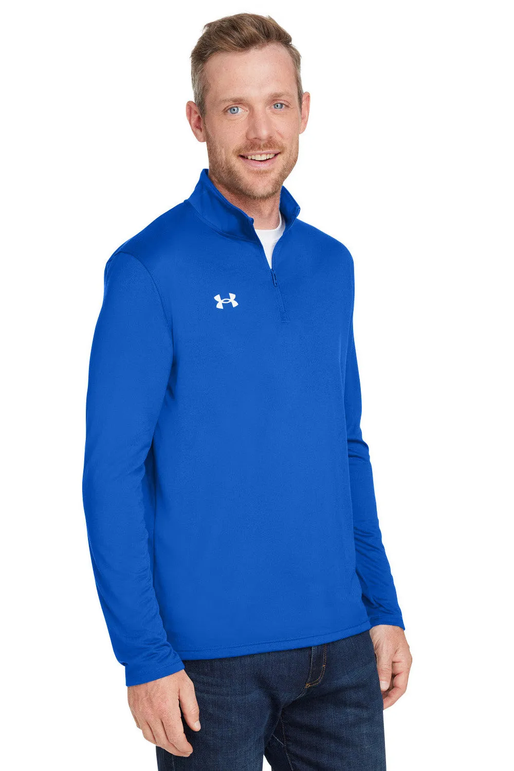 Under Armour Herren Team Tech Feuchtigkeitstransportierendes 1/4-Zip Sweatshirt - Königsblau
