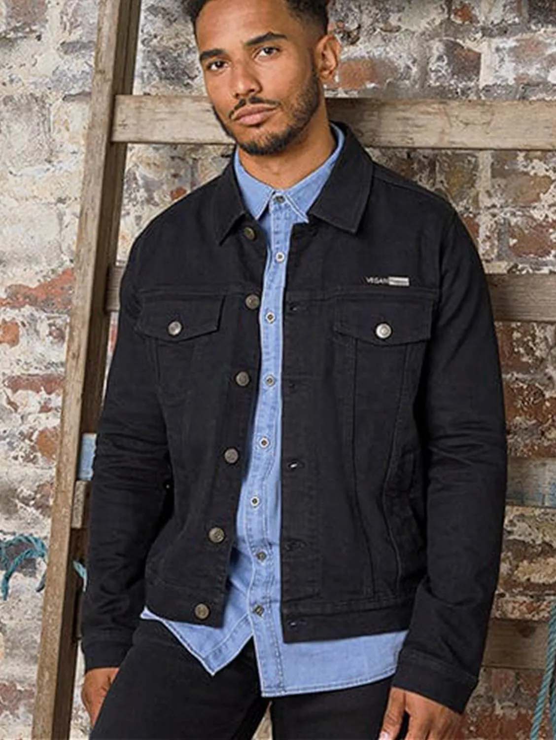 Vegane Herren-Denimjacke Noah | Mehrere Farben
