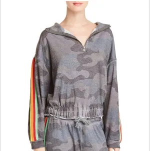 Vintage Havana Camo Sweatshirt mit Reißverschluss B7565