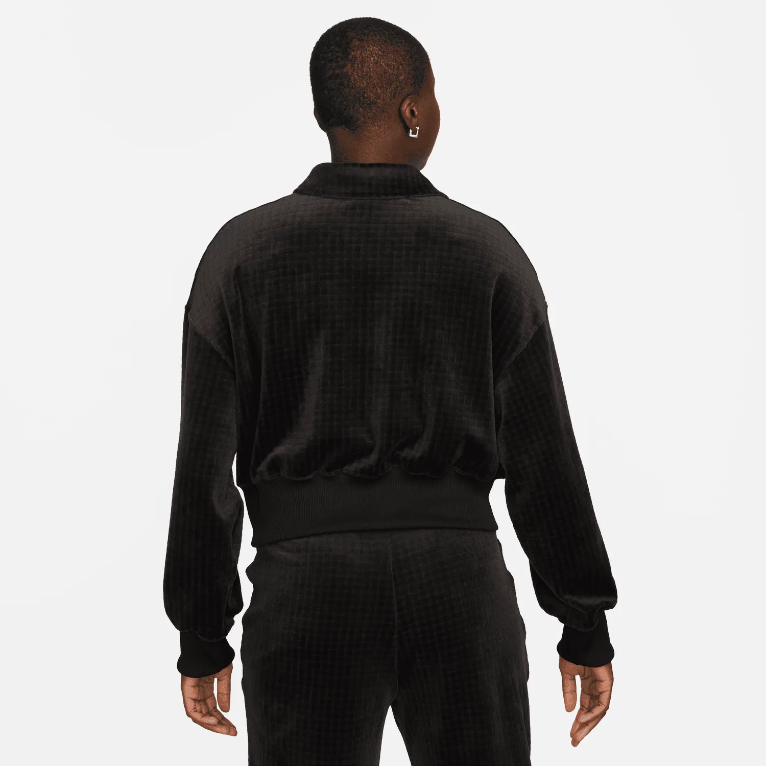 NIKE SPORTSWEAR VELOUR POLO FÜR DAMEN (SCHWARZ)