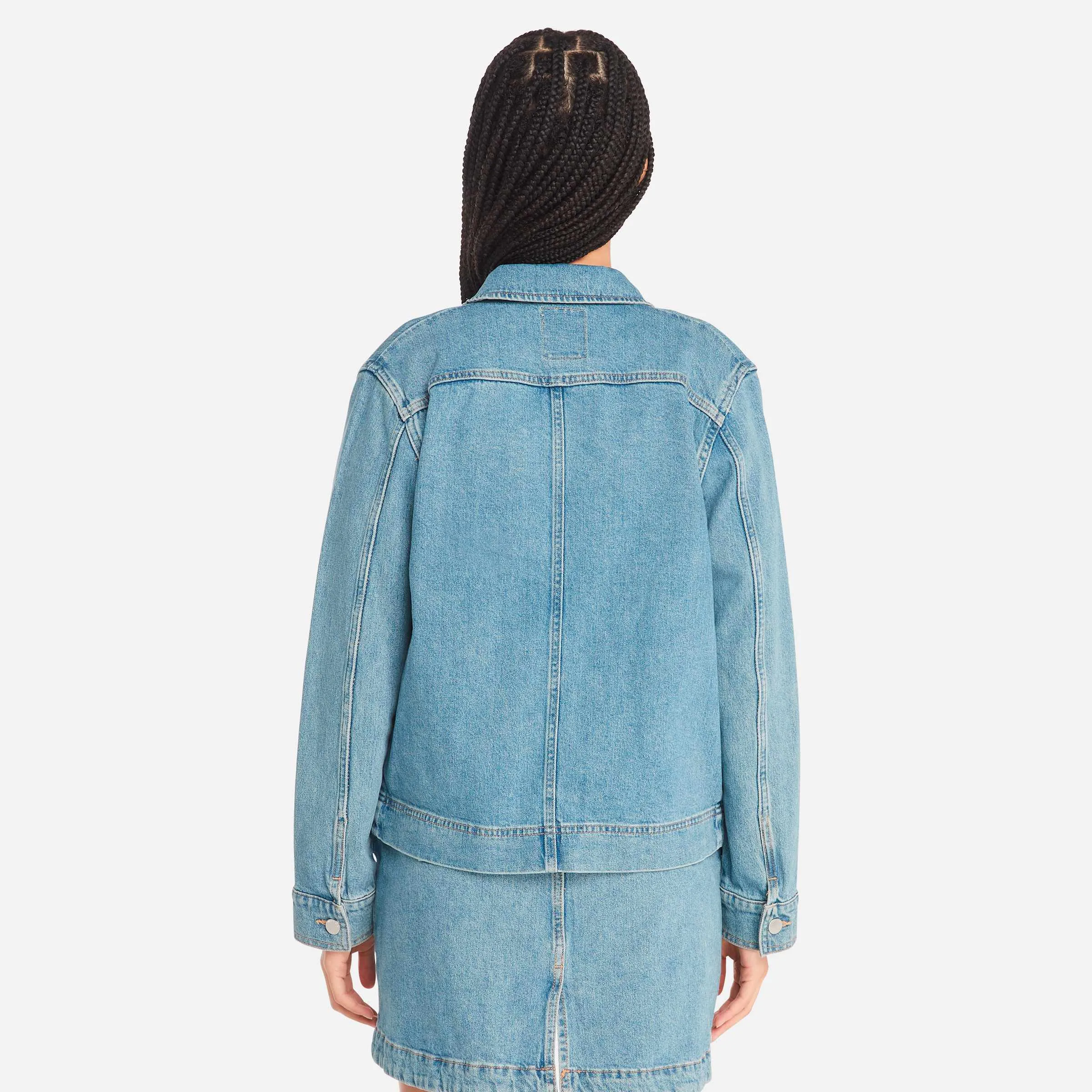 Damen-Denim-Chore-Jacke mit Refibra-Technologie