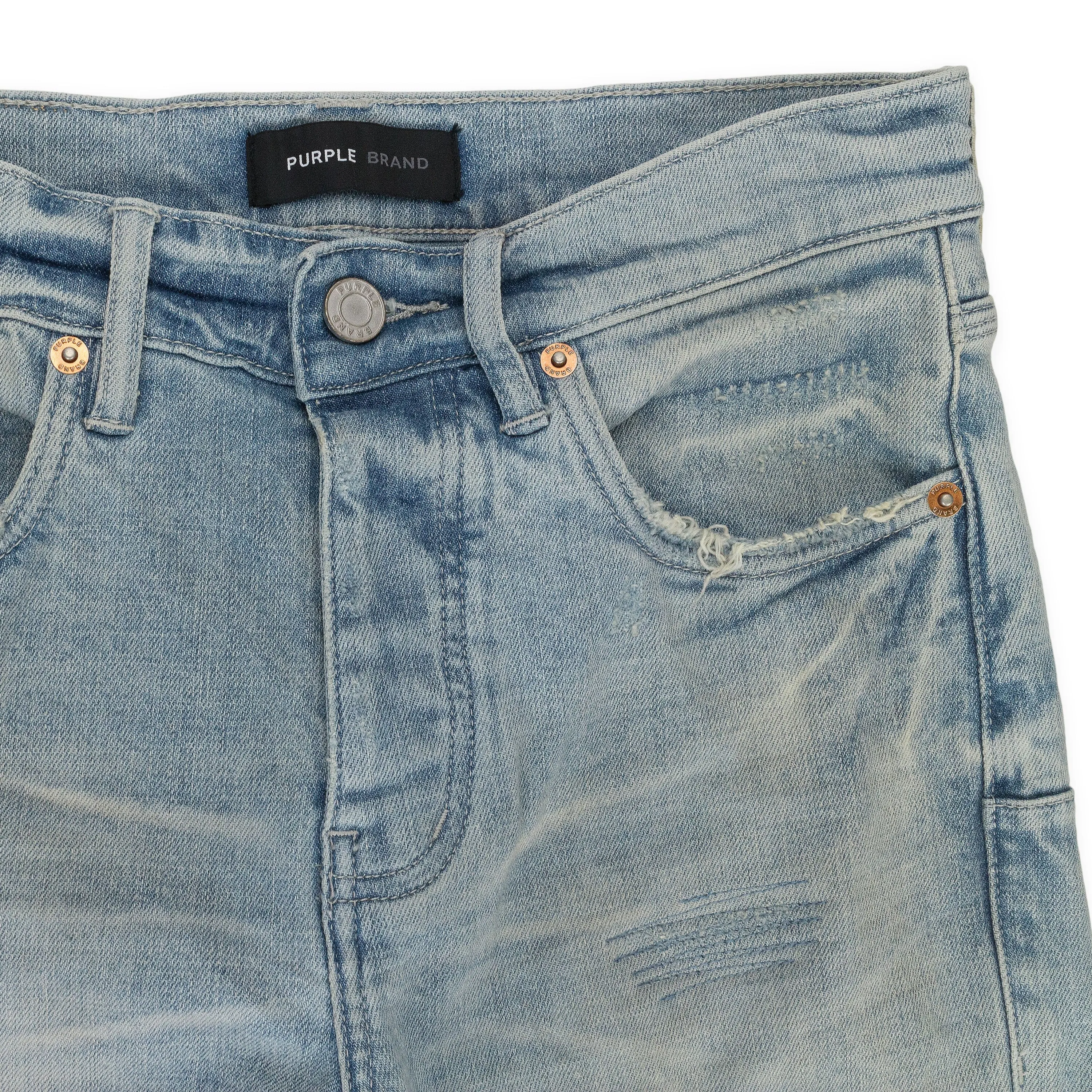 GETRAGENE LEICHTE CARGO INDIGO SKINNY JEANS