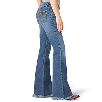 Wrangler Desiree Raw Saum Schlagjeans