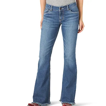 Wrangler Desiree Raw Saum Schlagjeans