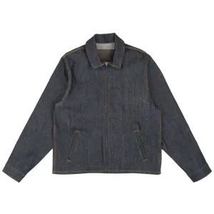 Reißverschlussjacke - Linksköperiger Denim