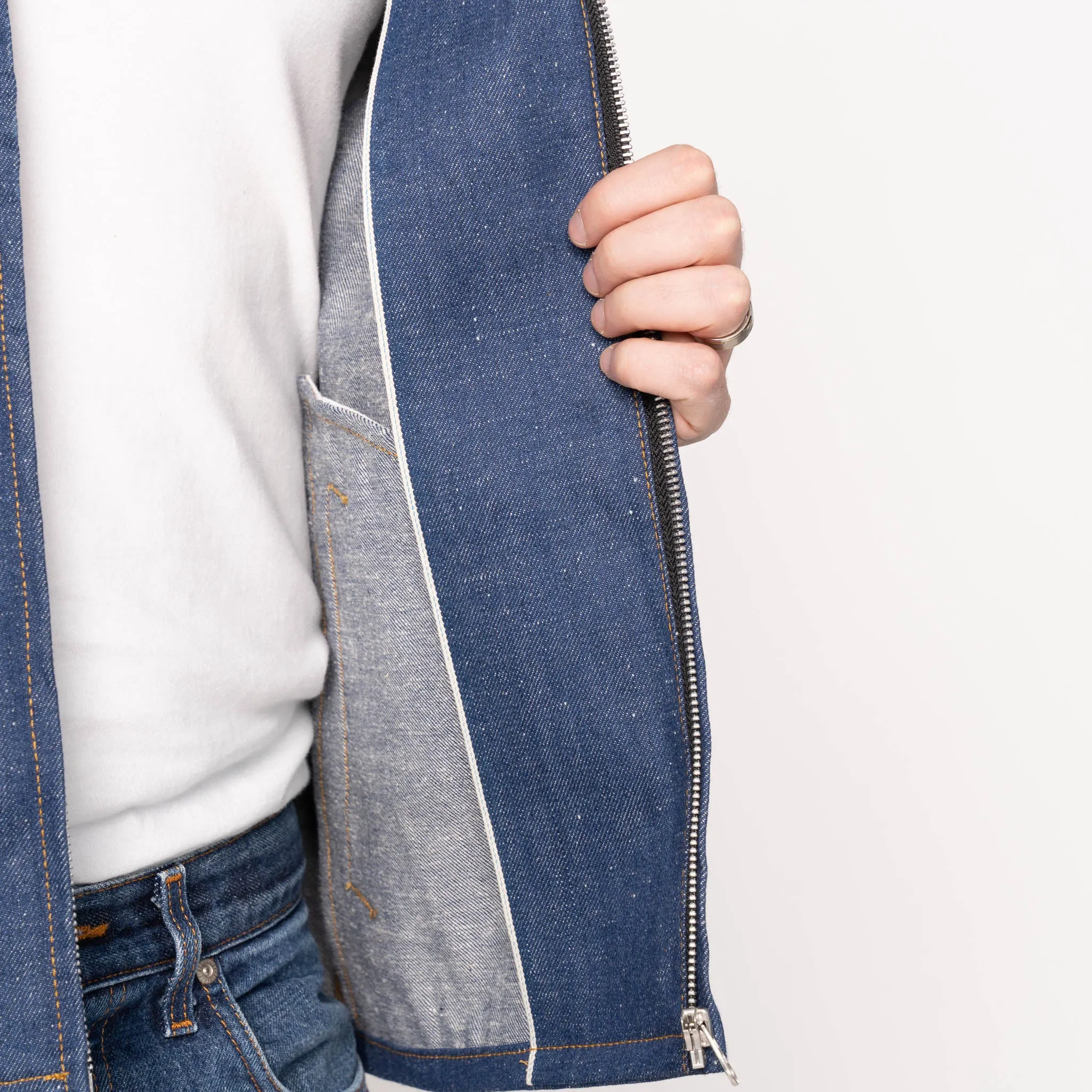 Reißverschlussjacke - Arbeitskraft  Selvedge